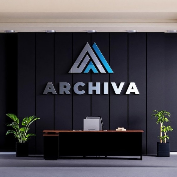 Aluminium Metal Lobby Signs for Archiva in Warner Robins, GA