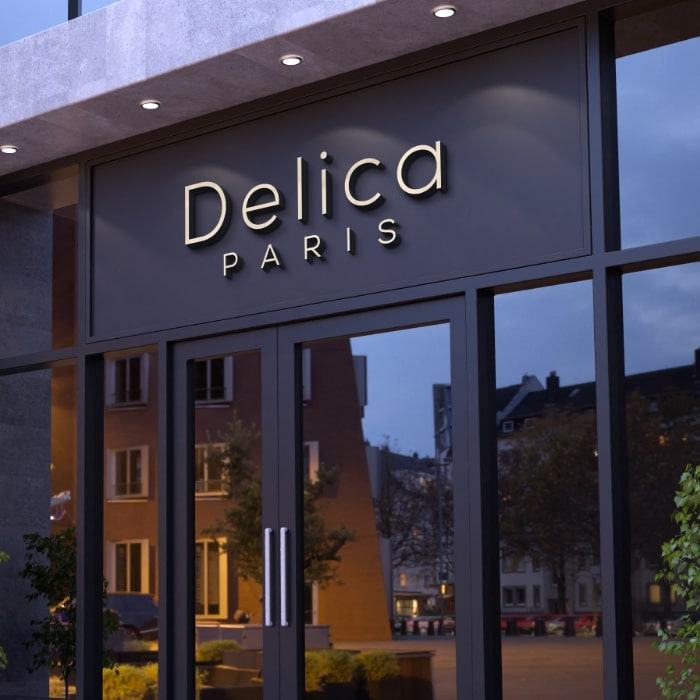 Exterior Storefront Signage for Delica Paris in Warner Robins, GA