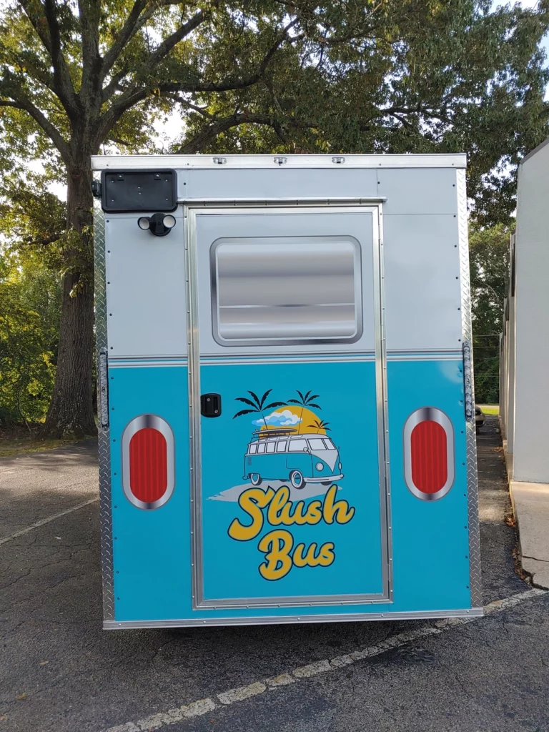 Food Trailer Wrap For Slush Bus